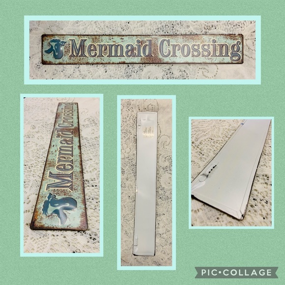 Other - •Mermaid Crossing Tin Sign•